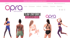 Desktop Screenshot of opradancewear.com